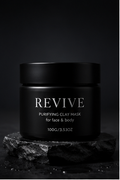 REVIVE Purifying Clay Mask – closed jar on dark stone